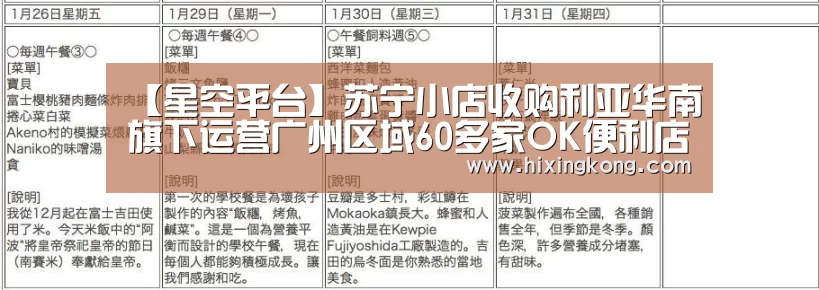 【星空平台】苏宁小店收购利亚华南旗下运营广州区域60多家OK便利店(图2) 星空电竞